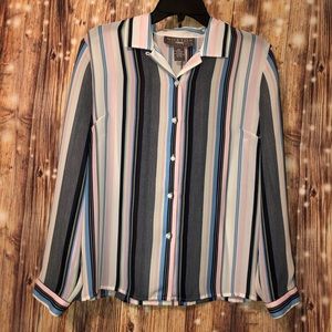 Norton Petites McNaughton Multi-Colored Blouse